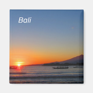 Imán Mapa de la puesta de sol de Bali