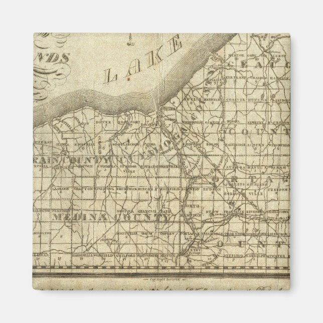 Imán Mapa de la Reserva Occidental (Frente)