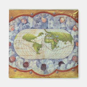 Imán Mapa de la ruta mundial de Magellan