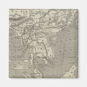 Imán Mapa de la ruta propuesta a China de Birmania