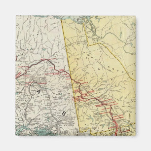 Imán Mapa De La Ruta Y Conexiones Del Paso Blanco Y Yuk