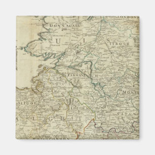 Imán Mapa de la sección septentrional del Reino de Irl