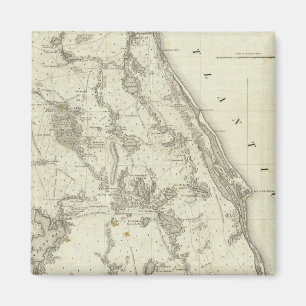 Imán Mapa De La Sede De La Guerra En Florida