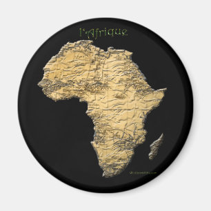Imán Mapa de la serie de ÁFRICA