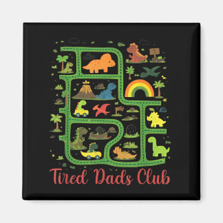 Imán Mapa de la tierra de los dinosaurios papá Club de 