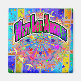 Imán Mapa de la Unidad Cósmica del Oeste de Los Ángeles