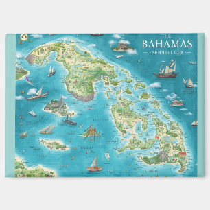 Imán Mapa de las Bahamas