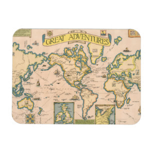 Imán Mapa de las grandes aventuras