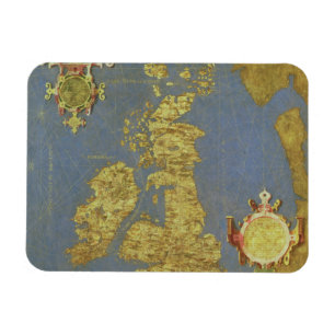 Imán Mapa de las islas británicas del siglo XVI