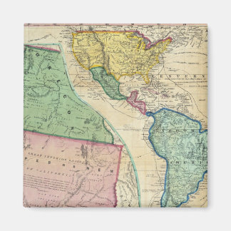Imán Mapa de las regiones de oro de California