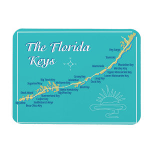 Imán Mapa de las teclas de Florida