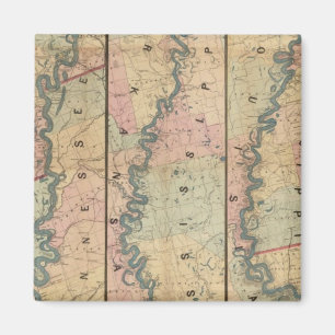 Imán Mapa de Lloyd del río Misisipi Inferior