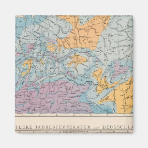 Imán Mapa de lluvias de Alemania