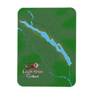 Imán Mapa de Loch Shin Escocia