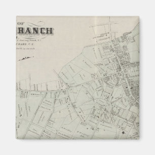 Imán Mapa de Long Branch, NJ