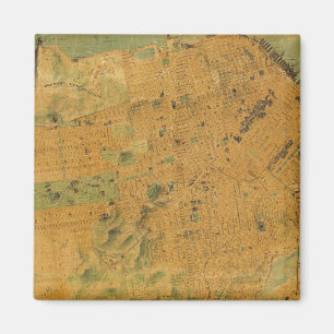 Imán Mapa de los Caballeros de San Francisco