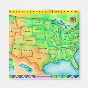 Imán Mapa de los E.E.U.U.