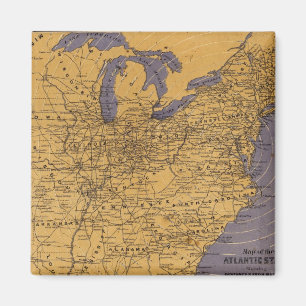 Imán Mapa de los Estados del Atlántico