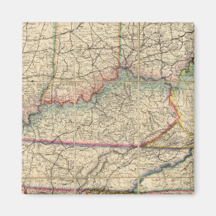 Imán Mapa de los Estados del Sur de América