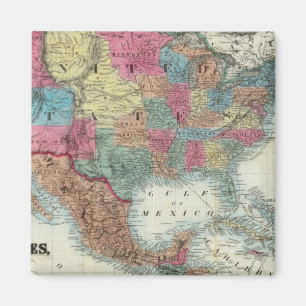 Imán Mapa De Los Estados Unidos, Canadá, México