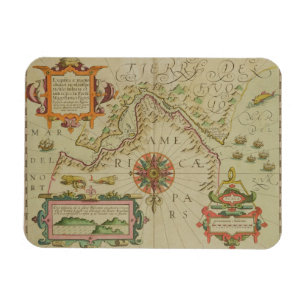 Imán Mapa de los estrechos de Magellan, Patagonia, del