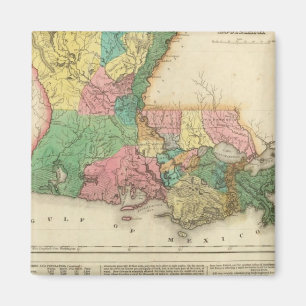 Imán Mapa De Luisiana