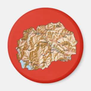 Imán Mapa de Macedonia del Norte