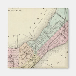 Imán Mapa de Madison, Wisconsin