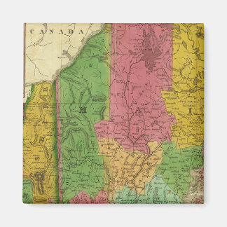 Imán Mapa de Maine, New Hampshire y Vermont
