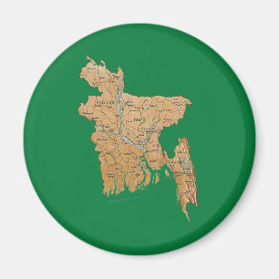Imán Mapa de mapa de Bangladesh