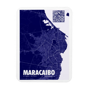 Imán Mapa de Maracaibo - Venezuela Travel City Map