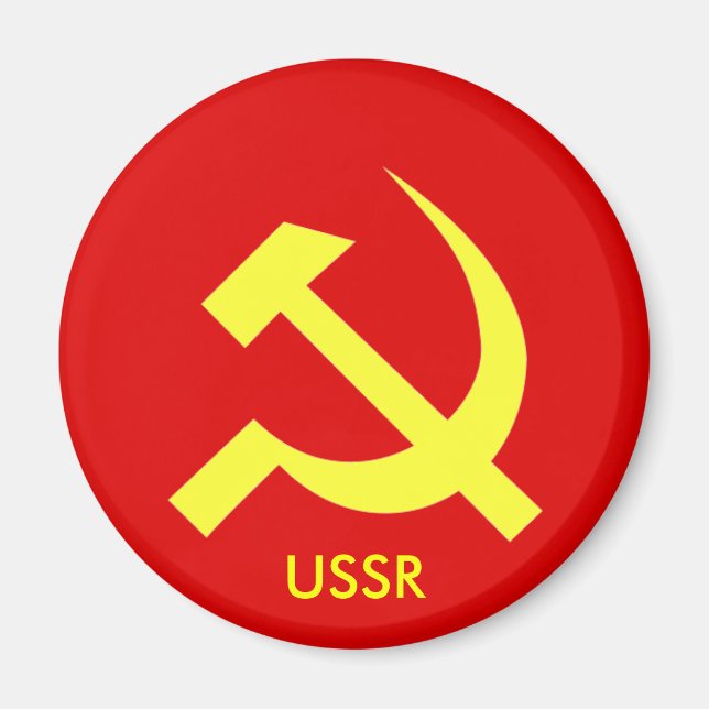 Imán Mapa de martillo y níquel de la URSS rusa (Frente)