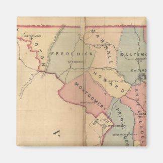 Imán Mapa de Maryland de Martenet, edición Atlas