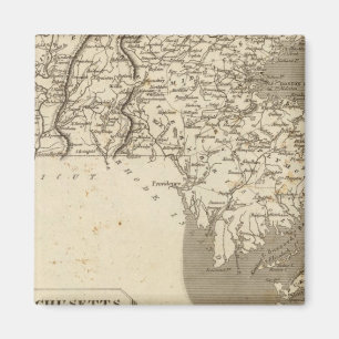 Imán Mapa de Massachusetts por Arrowsmith