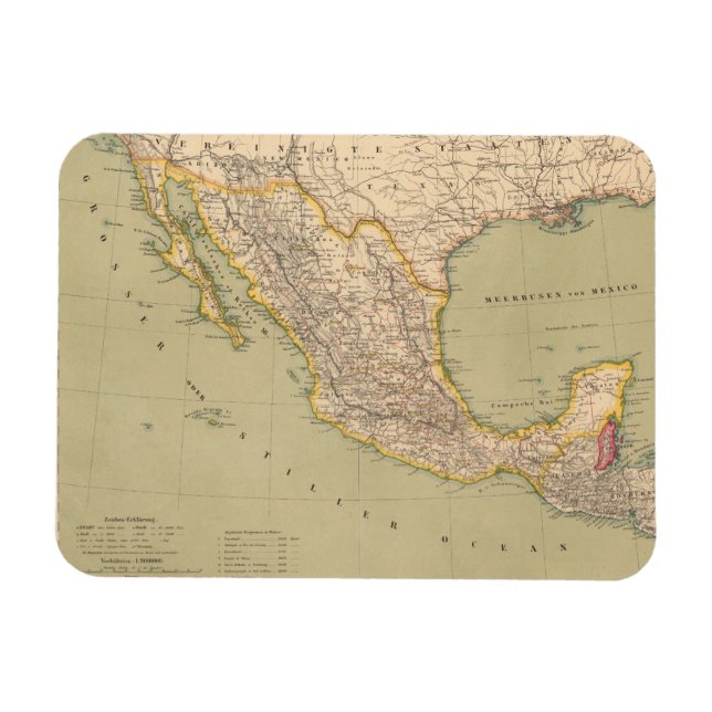 Imán Mapa de México (Horizontal)