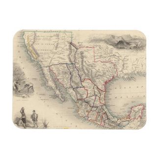 Imán Mapa de México, California y Texas