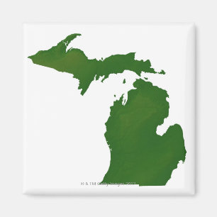 Imán Mapa de Michigan