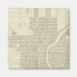 Imán Mapa de Milwaukee