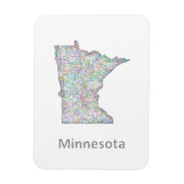 Imán Mapa de Minnesota