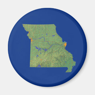 Imán Mapa de Missouri