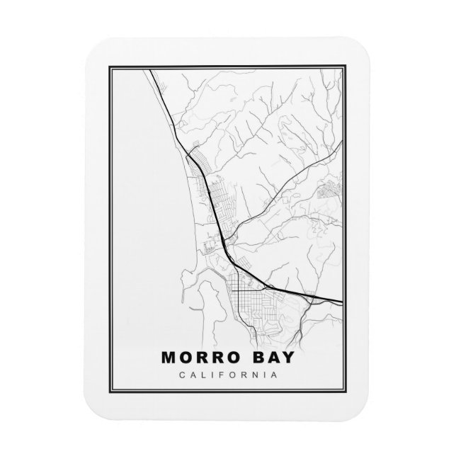 Imán Mapa de Morro Bay (Vertical)