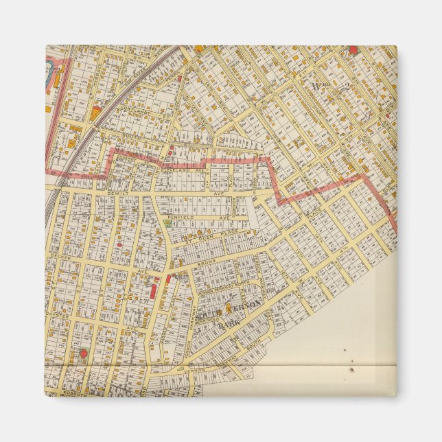 Imán Mapa de Mt Vernon Atlas (Frente)