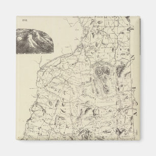 Imán Mapa de New Hampshire 1816