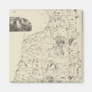 Imán Mapa de New Hampshire 1816