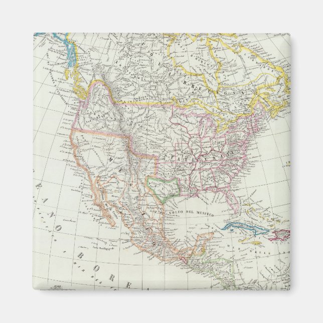 Imán Mapa de Norteamérica (Frente)