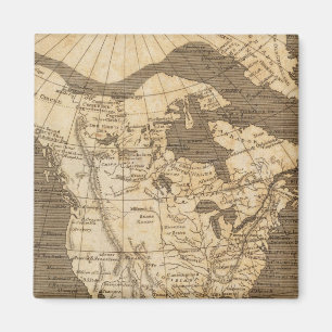 Imán Mapa de Norteamérica de Arrowsmith