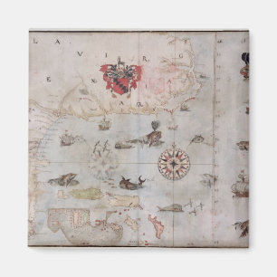 Imán Mapa de Norteamérica del este