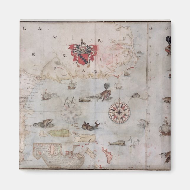 Imán Mapa de Norteamérica Oriental (Frente)