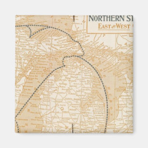 Imán Mapa de Northern Steamship Company