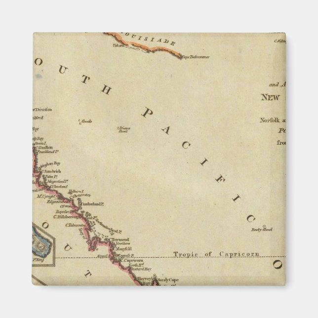 Imán Mapa de Nueva Gales del Sur (Frente)